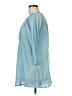J. Peterman 100% Cotton Blue 3/4 Sleeve Blouse Size M - photo 5