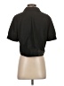 Zara 100% Polyester Black Short Sleeve Blouse Size S - photo 2