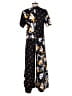 French Connection 100% Polyester Graphic Black Jumpsuit Size 2 - photo 2