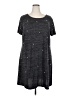 Tacera Stars Gray Casual Dress Size 2X - photo 1