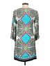 Laundry by Shelli Segal Print Teal Casual Dress Size 4 - photo 2