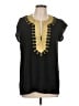 Unbranded Black Short Sleeve Blouse Size L - photo 1