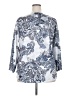 One World 100% Polyester Blue 3/4 Sleeve Blouse Size 2X - photo 2