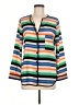 Bar III 100% Polyester Stripes Orange 3/4 Sleeve Blouse Size M - photo 1