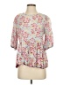 Assorted Brands Pink Short Sleeve Blouse Size S - photo 1