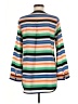 Bar III 100% Polyester Stripes Orange 3/4 Sleeve Blouse Size M - photo 2