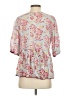 Assorted Brands Pink Short Sleeve Blouse Size S - photo 2