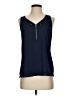 Fortune + Ivy 100% Polyester Blue Sleeveless Blouse Size S - photo 1