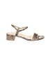 Stuart Weitzman Animal Print Gold Gray Sandals Size 10 - photo 1