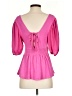 Left Coast by Dolan 100% Polyester Pink 3/4 Sleeve Blouse Size XS - photo 2