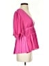 Left Coast by Dolan 100% Polyester Pink 3/4 Sleeve Blouse Size XS - photo 4