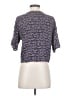 LUQ 100% Rayon Blue Short Sleeve Blouse Size S - photo 2