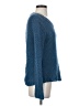 Theory 100% Wool Solid Blue Cardigan Size S - photo 4