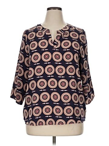 Lane 3/4 Sleeve Blouse (view 1)