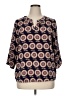 Lane 100% Polyester Blue 3/4 Sleeve Blouse Size XL - photo 1