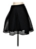 Express 100% Polyester Stripes Black Formal Skirt Size 0 - photo 1