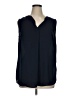 Talbots 100% Polyester Blue Sleeveless Blouse Size 1X - photo 1
