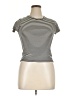 Splendid Stripes Ivory Short Sleeve Turtleneck Size 1X - photo 1