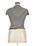 Splendid Stripes Ivory Short Sleeve Turtleneck Size 1X - photo 2