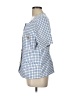 J. McLaughlin 100% Cotton Checkered-gingham Blue Blazer Size 12 - photo 5