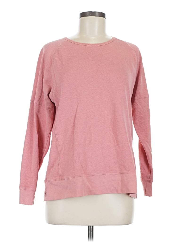 Pre-owned Madewell Long Sleeve T-shirt In Pink
