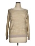 Ann Taylor LOFT 100% Acrylic Metallic Tan Pullover Sweater Size XL - photo 1