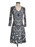 Eliza J Paisley Blue Ivory Casual Dress Size 2 - photo 1