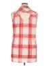 New York Laundry 100% Polyester Plaid Red Sleeveless Blouse Size XL - photo 2