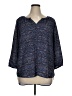 Violet & Claire 100% Polyester Blue 3/4 Sleeve Blouse Size XL - photo 1