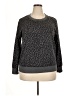 Splendid Animal Print Gray Pullover Sweater Size XL - photo 1