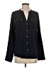 Calvin Klein 100% Polyester Black Long Sleeve Blouse Size S - photo 1