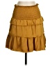 Koché Solid Gold Yellow Casual Skirt Size XS - photo 1