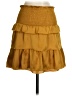 Koché Solid Gold Yellow Casual Skirt Size XS - photo 2