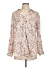 Candie's 100% Rayon Tan 3/4 Sleeve Blouse Size L - photo 1