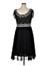 Jkara 100% Polyester Print Black Cocktail Dress Size 14 - photo 2