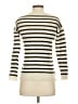 Amicale 100% Cashmere Stripes Ivory Cashmere Pullover Sweater Size S - photo 2