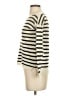 Amicale 100% Cashmere Stripes Ivory Cashmere Pullover Sweater Size S - photo 5