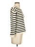 Amicale 100% Cashmere Stripes Ivory Cashmere Pullover Sweater Size S - photo 4