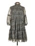Just... Taylor Animal Print Silver Casual Dress Size XS - photo 1