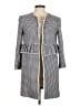 Zara 100% Viscose Houndstooth Gray Ivory Coat Size M - photo 1