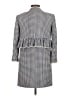 Zara 100% Viscose Houndstooth Gray Ivory Coat Size M - photo 2