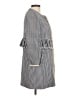 Zara 100% Viscose Houndstooth Gray Ivory Coat Size M - photo 4