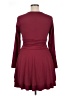 Unbranded Solid Burgundy Cocktail Dress Size L - photo 2