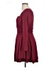 Unbranded Solid Burgundy Cocktail Dress Size L - photo 5