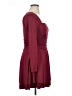 Unbranded Solid Burgundy Cocktail Dress Size L - photo 4