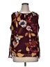 Christopher & Banks 100% Polyester Burgundy Sleeveless Blouse Size XL - photo 1