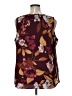 Christopher & Banks 100% Polyester Burgundy Sleeveless Blouse Size XL - photo 2