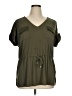 Calvin Klein Green Short Sleeve Blouse Size XL - photo 1