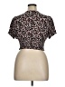 J for Justify Black Short Sleeve Blouse Size XL - photo 2