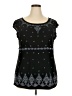 DressBarn Black Short Sleeve Top Size 18 - 20 - photo 1